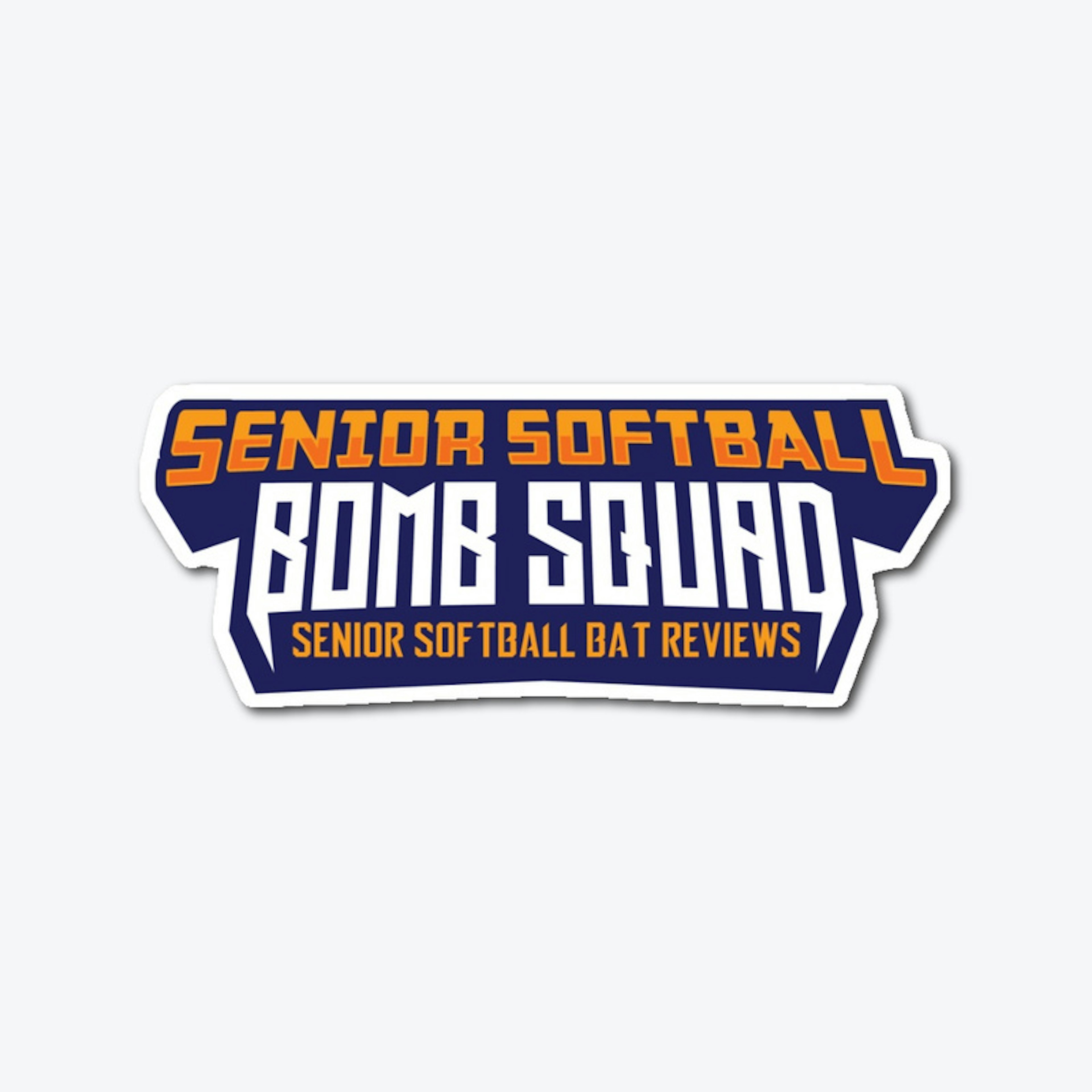 Senior Softball Bomb Squad Stickers 